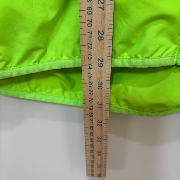 New Balance Neon Green Wind Jacket Men L Running Packable High Visibility Hooded - Picture 3 of 13